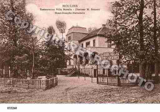 Ville de MOULINSLESMETZ, carte postale ancienne