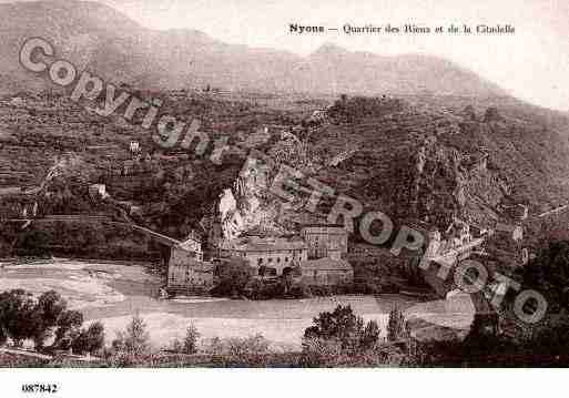 Ville de NYONS, carte postale ancienne