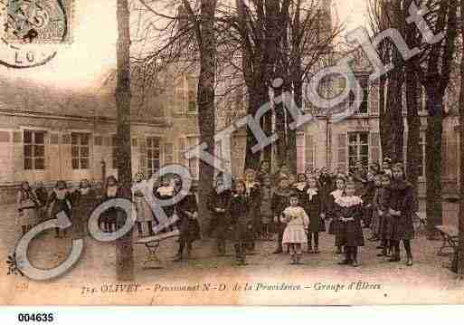 Ville de OLIVET, carte postale ancienne