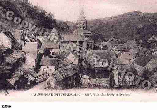 Ville de ORCIVAL, carte postale ancienne