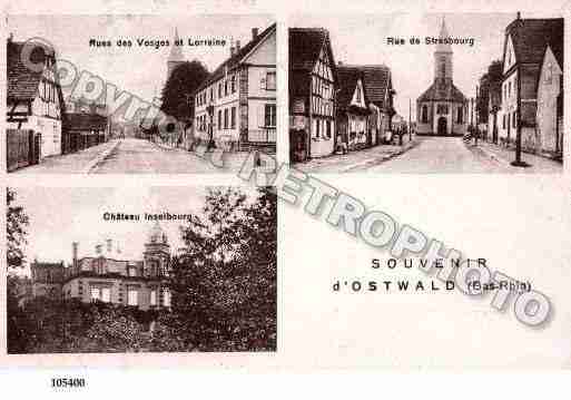 Ville de OSTWALD, carte postale ancienne