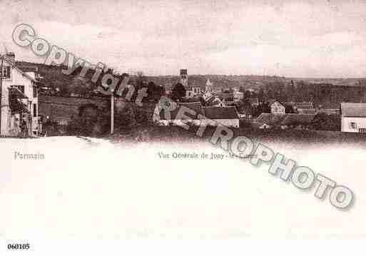 Ville de PARMAIN, carte postale ancienne