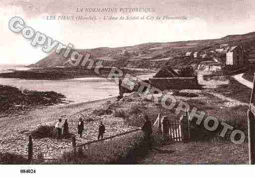 Ville de PIEUX(LES), carte postale ancienne
