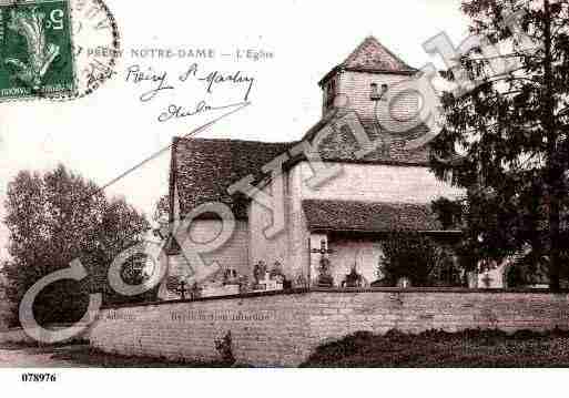 Ville de PRECYNOTREDAME, carte postale ancienne