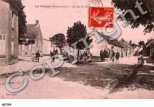 Ville de PUISET(LE), carte postale ancienne