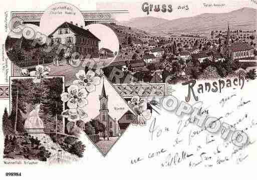 Ville de RANSPACHLEHAUT, carte postale ancienne