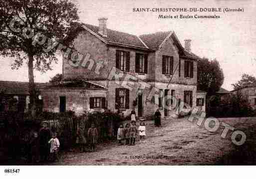 Ville de SAINTCHRISTOPHEDEDOUBLE, carte postale ancienne