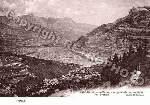 Ville de SAINTGERVAISLESBAINS, carte postale ancienne