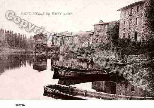Ville de SAINTPIERREDEBOEUF, carte postale ancienne