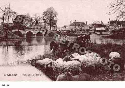 Ville de SALBRIS, carte postale ancienne