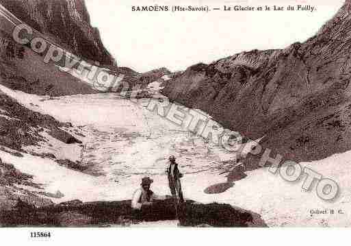 Ville de SAMOENS, carte postale ancienne