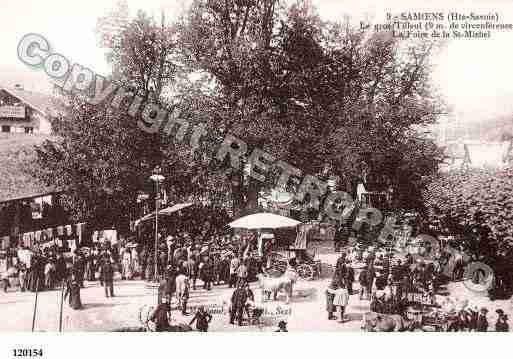 Ville de SAMOENS, carte postale ancienne