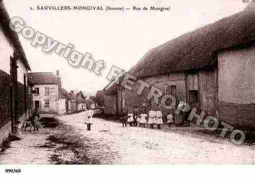 Ville de SAUVILLERSMONGIVAL, carte postale ancienne