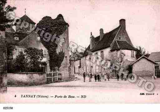 Ville de TANNAY, carte postale ancienne