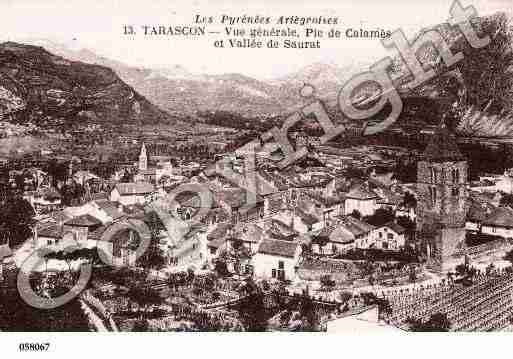 Ville de TARASCONSURARIEGE, carte postale ancienne