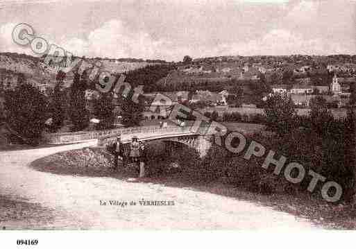 Ville de VERBIESLES, carte postale ancienne