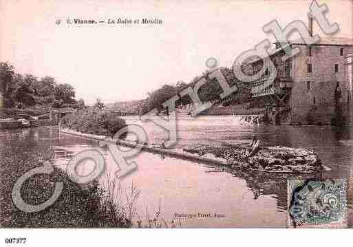 Ville de VIANNE, carte postale ancienne