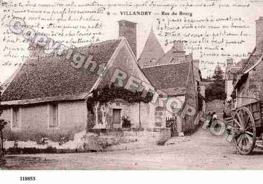 Ville de VILLANDRY, carte postale ancienne