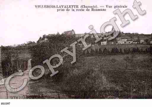 Ville de VILLEBOISLAVALETTE, carte postale ancienne