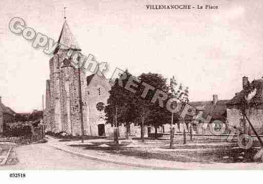 Ville de VILLEMANOCHE, carte postale ancienne