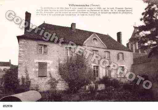 Ville de VILLEMANOCHE, carte postale ancienne