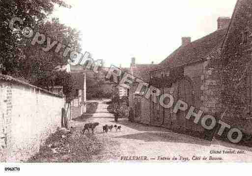 Ville de VILLEMER, carte postale ancienne