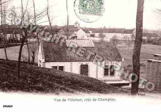 Ville de VILLEMER, carte postale ancienne