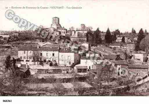 Ville de VOUVANT, carte postale ancienne