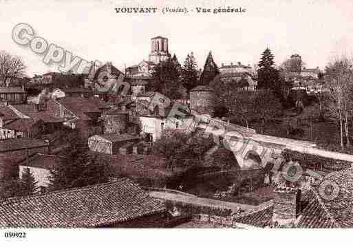 Ville de VOUVANT, carte postale ancienne