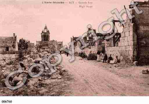 Ville de ACY, carte postale ancienne