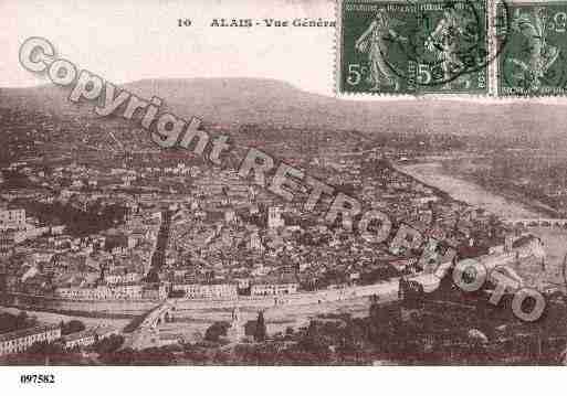 Ville de ALES, carte postale ancienne