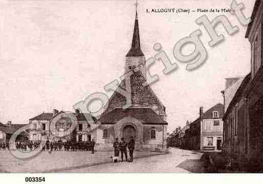 Ville de ALLOGNY, carte postale ancienne