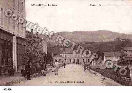 Ville de AMBERT, carte postale ancienne