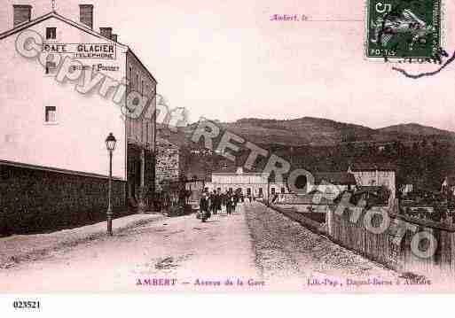 Ville de AMBERT, carte postale ancienne