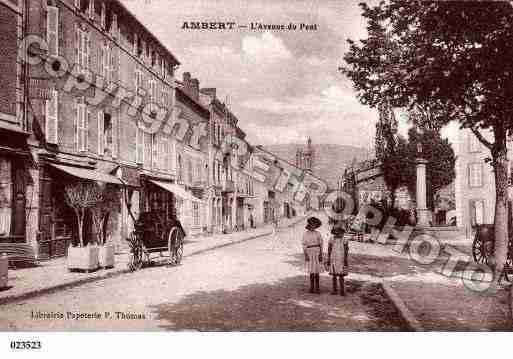 Ville de AMBERT, carte postale ancienne