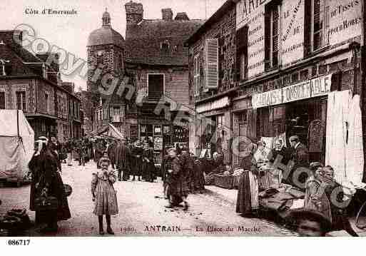 Ville de ANTRAIN, carte postale ancienne