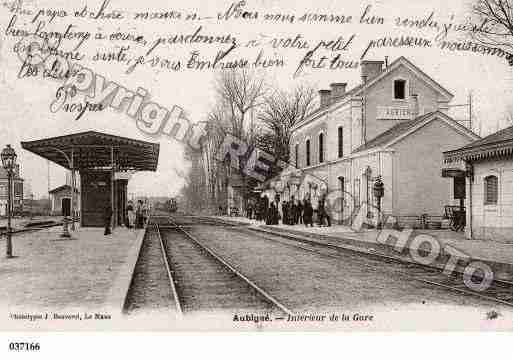 Ville de AUBIGNERACAN, carte postale ancienne