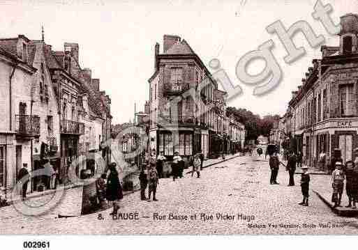 Ville de BAUGE, carte postale ancienne