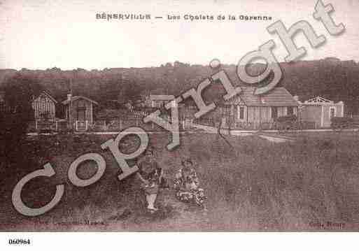 Ville de BENERVILLESURMER, carte postale ancienne