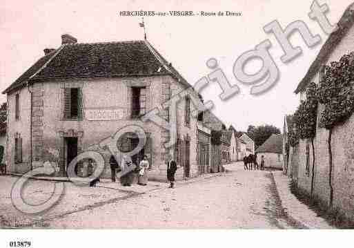 Ville de BERCHERESSURVESGRE, carte postale ancienne