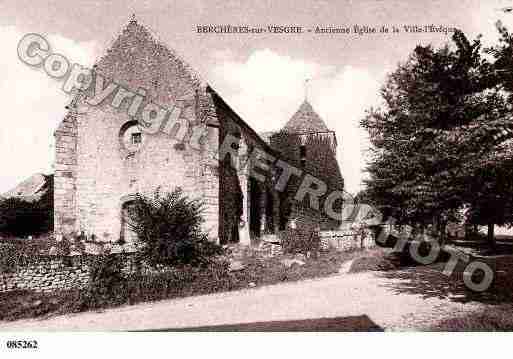 Ville de BERCHERESSURVESGRE, carte postale ancienne