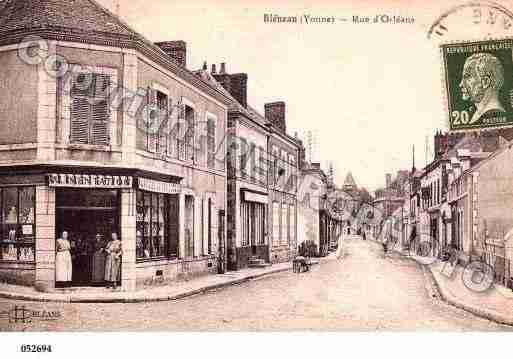 Ville de BLENEAU, carte postale ancienne