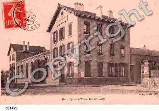 Ville de BONDY, carte postale ancienne