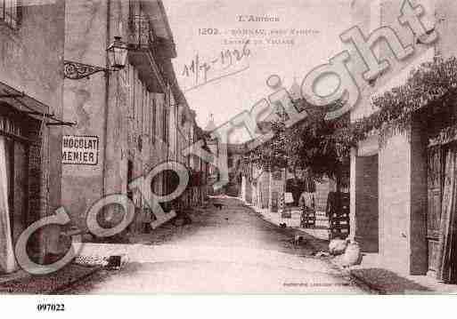 Ville de BONNAC, carte postale ancienne