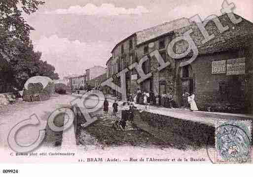 Ville de BRAM, carte postale ancienne