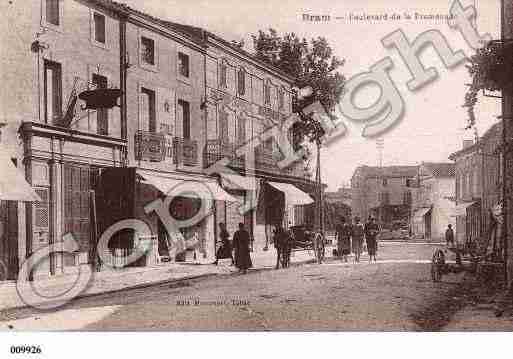 Ville de BRAM, carte postale ancienne