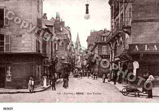 Ville de BRIVELAGAILLARDE, carte postale ancienne