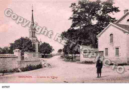 Ville de BROGNON, carte postale ancienne