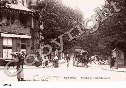 Ville de CABOURG, carte postale ancienne