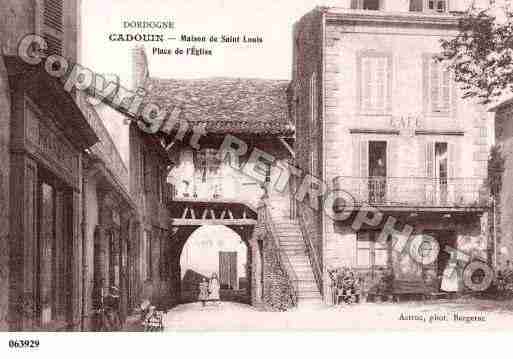 Ville de CADOUIN, carte postale ancienne